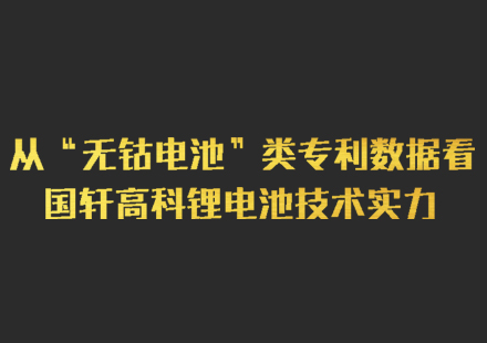 从“无钴电池”类专利数据看国轩高科锂电池技术实力