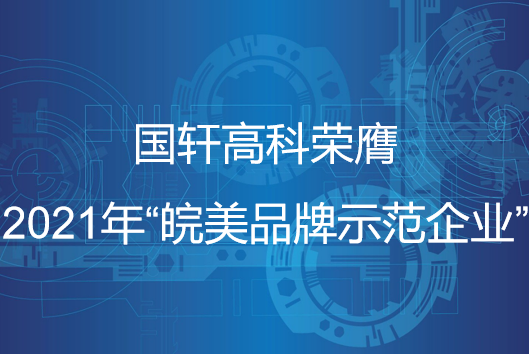 国轩高科荣膺2021年“皖美品牌示范企业”