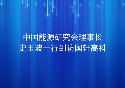 中国能源研究会理事长史玉波一行到访国轩高科