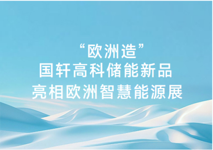 “欧洲造”国轩高科储能新品亮相欧洲智慧能源展