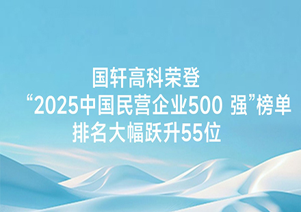 国轩高科荣登 “2025中国民营企业500 强”榜单，排名大幅跃升55位
